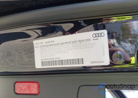 2021 Audi A4 Premium 40 Tfsi Quattro S Tronic z USA, uszkodzony, nr VIN WAUABAF44MA074923